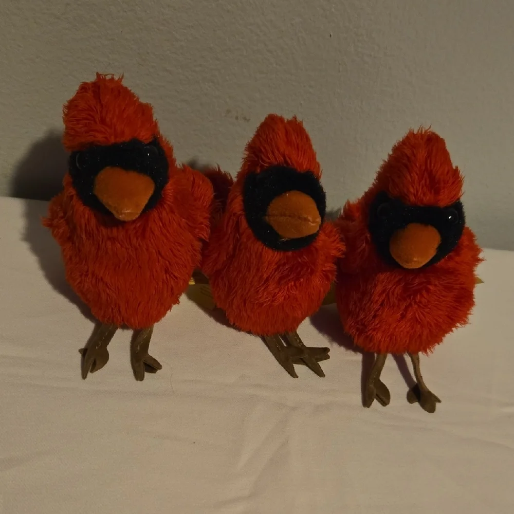 Folkmanis Puppets Plush Red Bird Toy